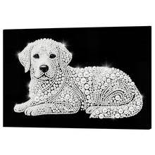 Load image into Gallery viewer, DIY Pearl Painting Kit 20x30CM Dog Framed Handmade Pearl Material Art Set Room Wall Decoration