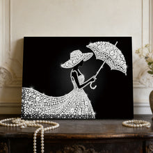 Load image into Gallery viewer, DIY Pearl Painting Kit 20x30CM Elegant Girl Framed Handmade Pearl Material Art Set Room Wall Decoration