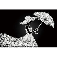 Load image into Gallery viewer, DIY Pearl Painting Kit 20x30CM Elegant Girl Framed Handmade Pearl Material Art Set Room Wall Decoration