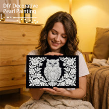 Load image into Gallery viewer, DIY Pearl Painting Kit 20x30CM Owl Framed Handmade Pearl Material Art Set Room Wall Decoration
