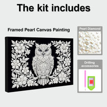 Load image into Gallery viewer, DIY Pearl Painting Kit 20x30CM Owl Framed Handmade Pearl Material Art Set Room Wall Decoration