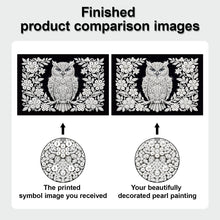 Load image into Gallery viewer, DIY Pearl Painting Kit 20x30CM Owl Framed Handmade Pearl Material Art Set Room Wall Decoration