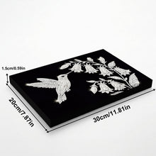 Load image into Gallery viewer, DIY Pearl Painting Kit 20x30CM Bird Carrying Flower Framed Handmade Pearl Material Art Set Room Wall Decoration