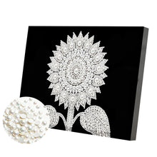 Load image into Gallery viewer, DIY Pearl Painting Kit 20x30CM Sunflower Framed Handmade Pearl Material Art Set Room Wall Decoration