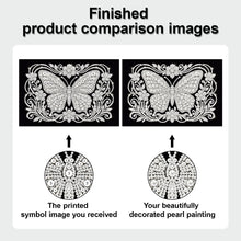 Load image into Gallery viewer, DIY Pearl Painting Kit 20x30CM Butterfly Framed Handmade Pearl Material Art Set Room Wall Decoration