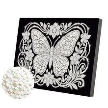 Load image into Gallery viewer, DIY Pearl Painting Kit 20x30CM Butterfly Framed Handmade Pearl Material Art Set Room Wall Decoration