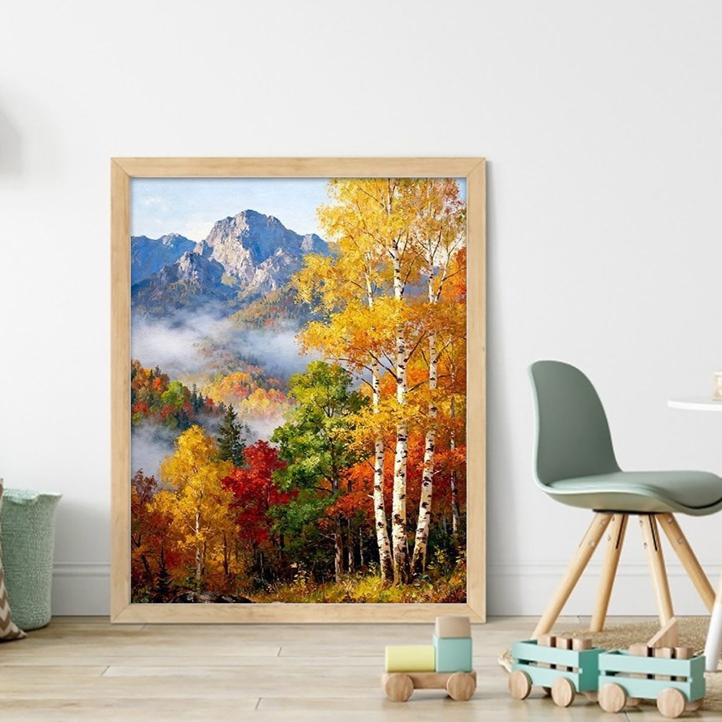 Autumn - Full 11CT Stamped Cross Stitch 50x40CM - Yishu