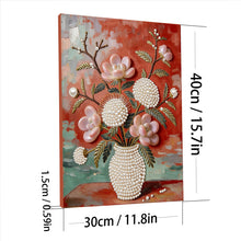 Load image into Gallery viewer, DIY Pearl Painting Kit 30x40CM Succulent Vase Framed Handmade Pearl Material Art Set Room Wall Decoration