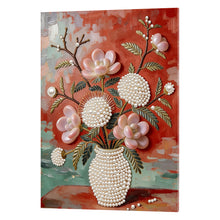 Load image into Gallery viewer, DIY Pearl Painting Kit 30x40CM Succulent Vase Framed Handmade Pearl Material Art Set Room Wall Decoration