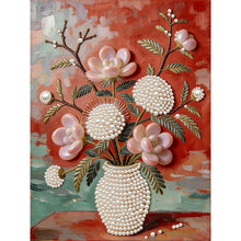Load image into Gallery viewer, DIY Pearl Painting Kit 30x40CM Succulent Vase Framed Handmade Pearl Material Art Set Room Wall Decoration