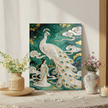Load image into Gallery viewer, DIY Pearl Painting Kit 30x40CM Peacock Framed Handmade Pearl Material Art Set Room Wall Decoration