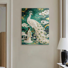 Load image into Gallery viewer, DIY Pearl Painting Kit 30x40CM Peacock Framed Handmade Pearl Material Art Set Room Wall Decoration