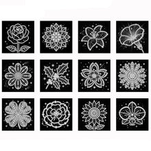 Load image into Gallery viewer, 12pcs/set Pearl Diamond Painting 15x15CM Flower Unframed Handmade Pearl Material Art Set Room Wall Decoration