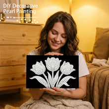 Load image into Gallery viewer, DIY Pearl Painting Kit 20x30CM Tulip Framed Handmade Pearl Material Art Set Room Wall Decoration