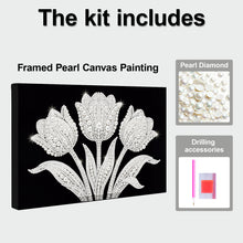 Load image into Gallery viewer, DIY Pearl Painting Kit 20x30CM Tulip Framed Handmade Pearl Material Art Set Room Wall Decoration