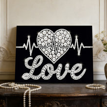 Load image into Gallery viewer, DIY Pearl Painting Kit 20x30CM Love Linkage Framed Handmade Pearl Material Art Set Room Wall Decoration