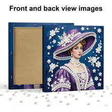 Load image into Gallery viewer, DIY Pearl Painting Kit 25x25CM Lady Framed Handmade Pearl Material Art Set Room Wall Decoration