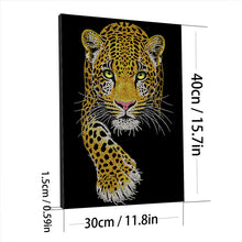 Load image into Gallery viewer, DIY Pearl Painting Kit 30x40CM Leopard Framed Handmade Pearl Material Art Set Room Wall Decoration