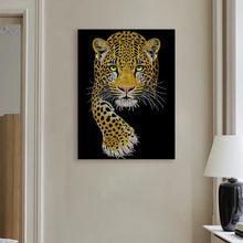 Load image into Gallery viewer, DIY Pearl Painting Kit 30x40CM Leopard Framed Handmade Pearl Material Art Set Room Wall Decoration