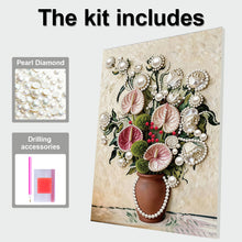 Load image into Gallery viewer, DIY Pearl Painting Kit 30x40CM Earthenware Jars And Vases Framed Handmade Pearl Material Art Set Room Wall Decoration