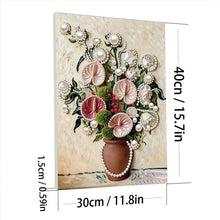 Load image into Gallery viewer, DIY Pearl Painting Kit 30x40CM Earthenware Jars And Vases Framed Handmade Pearl Material Art Set Room Wall Decoration