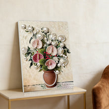 Load image into Gallery viewer, DIY Pearl Painting Kit 30x40CM Earthenware Jars And Vases Framed Handmade Pearl Material Art Set Room Wall Decoration
