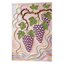 Load image into Gallery viewer, DIY Pearl Painting Kit 30x40CM Grape Framed Handmade Pearl Material Art Set Room Wall Decoration