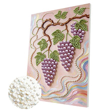 Load image into Gallery viewer, DIY Pearl Painting Kit 30x40CM Grape Framed Handmade Pearl Material Art Set Room Wall Decoration