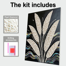 Load image into Gallery viewer, DIY Pearl Painting Kit 30x40CM Wheat Ears Framed Handmade Pearl Material Art Set Room Wall Decoration