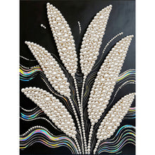 Load image into Gallery viewer, DIY Pearl Painting Kit 30x40CM Wheat Ears Framed Handmade Pearl Material Art Set Room Wall Decoration