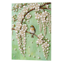 Load image into Gallery viewer, DIY Pearl Painting Kit 30x40CM Tree Branch Bird Framed Handmade Pearl Material Art Set Room Wall Decoration