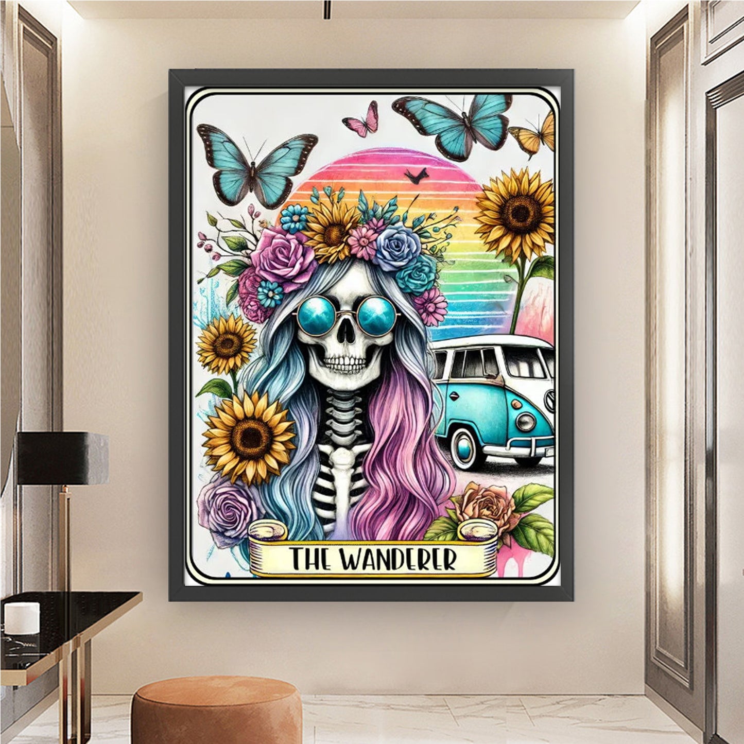 Boho Wanderer - Full 11CT Stamped Cross Stitch 50x65CM - Yishu