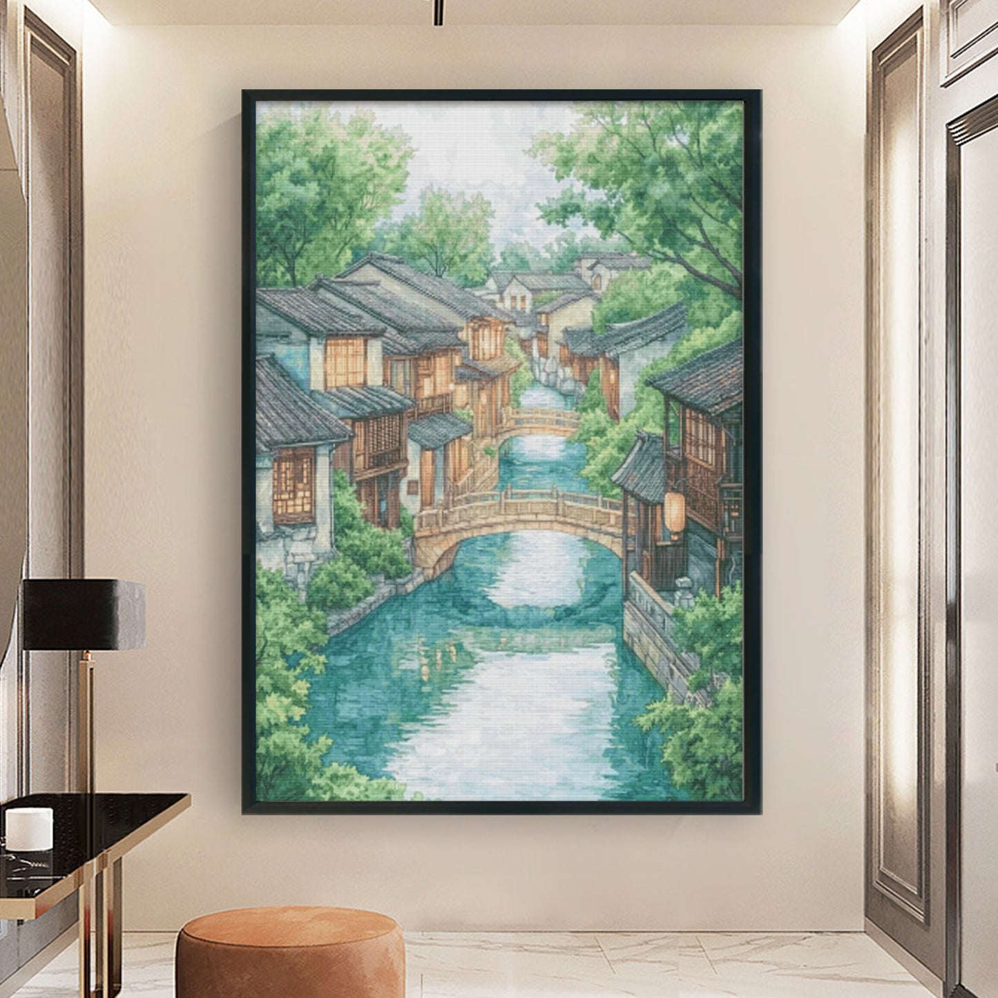 Summer - Full 14CT Stamped Cross Stitch 70x95CM - Fairy Egyptian Cotton