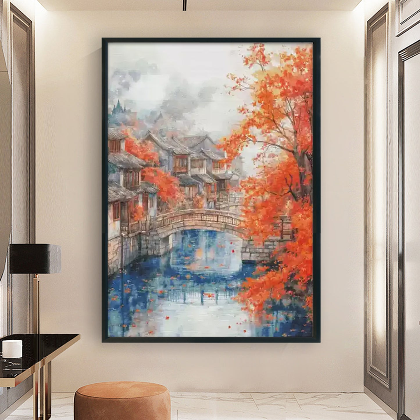 Autumn - Full 14CT Stamped Cross Stitch 70x95CM - Fairy Egyptian Cotton
