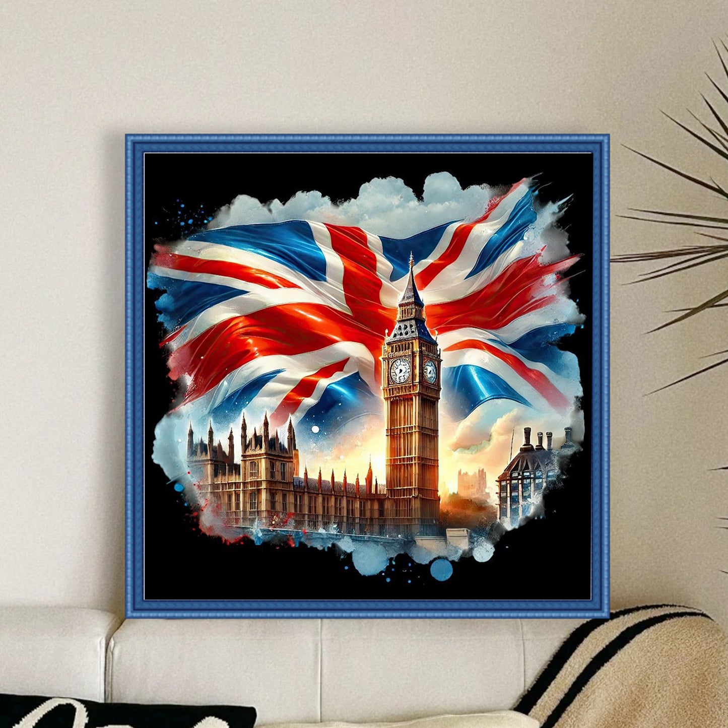 Independence Day - Full 11CT Stamped Cross Stitch 40x40CM - Huacan
