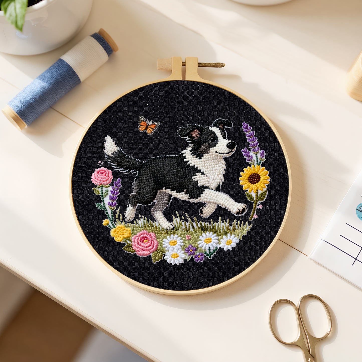 2PCS 11CT Cross Stitch Fabric 11.81x11.81 Inch Needlework Embroidery Fabric Embroidery Fabric Cloth for Garment Craft Needle-Embroidery DIY Decoration (Black)