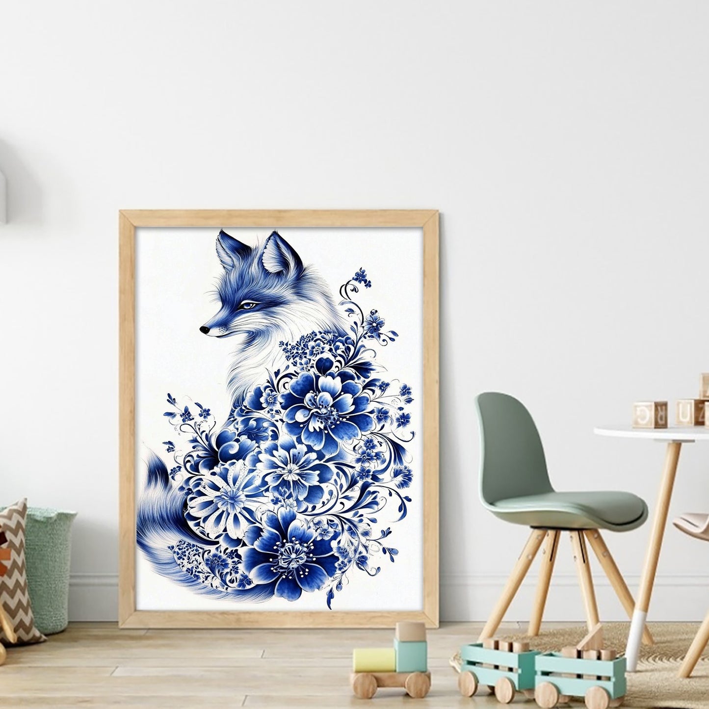 Porcelain Vixen - Full 11CT Stamped Cross Stitch 40x55CM - Huacan