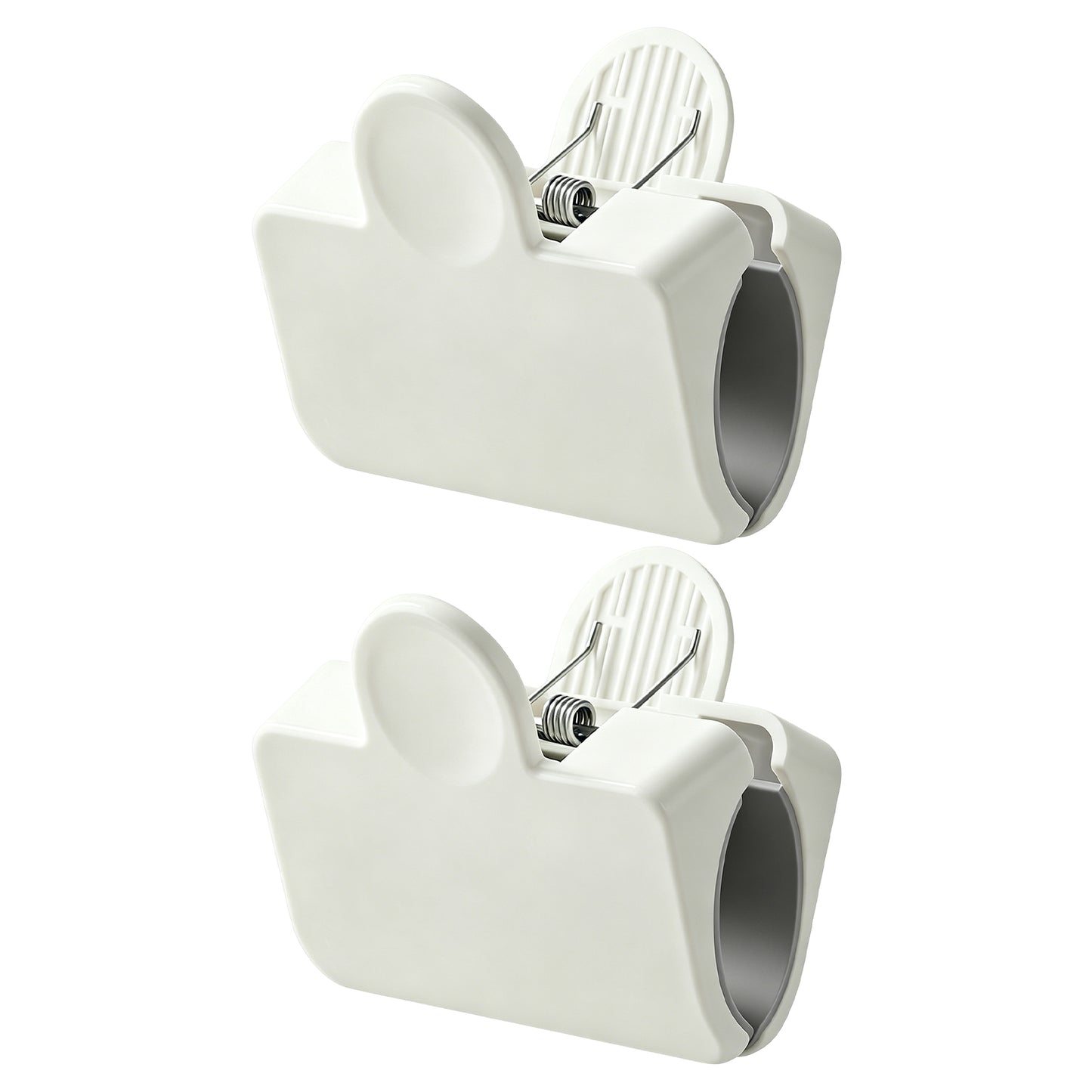 2PCS Cross Stitch Embroidery Fix Clips Large | White Gray Fixing Clamps for Embroideries Dressmaking Projects