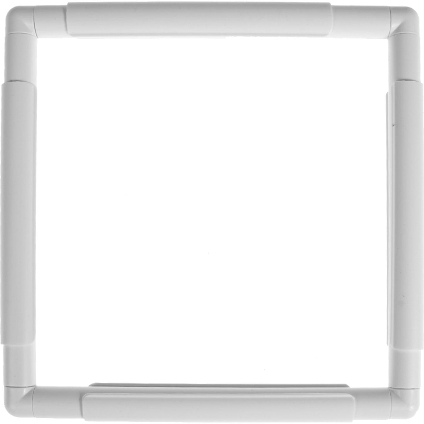 Cross Stitch Clip White Square Frame 27.9x27.9CM | Easy Assemble Sewing Holder for Embroidery Needlework