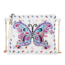 Load image into Gallery viewer, DIY Butterfly Special Shaped Diamond Painting PU Chain Messenger Bags