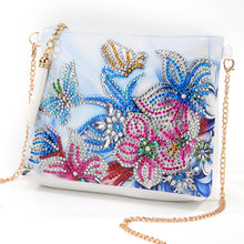 Load image into Gallery viewer, DIY Flower Special Shape Diamond Painting PU Chain Shoulder Bag Clutch