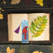 Load image into Gallery viewer, DIY Bird Special Shaped Diamond Painting PU Bookmark Tassel Book Marks