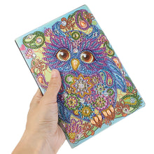Load image into Gallery viewer, DIY Diamond Painting Notebook 50 Pages Resin Owl Pattern Handmade for Kids Adult