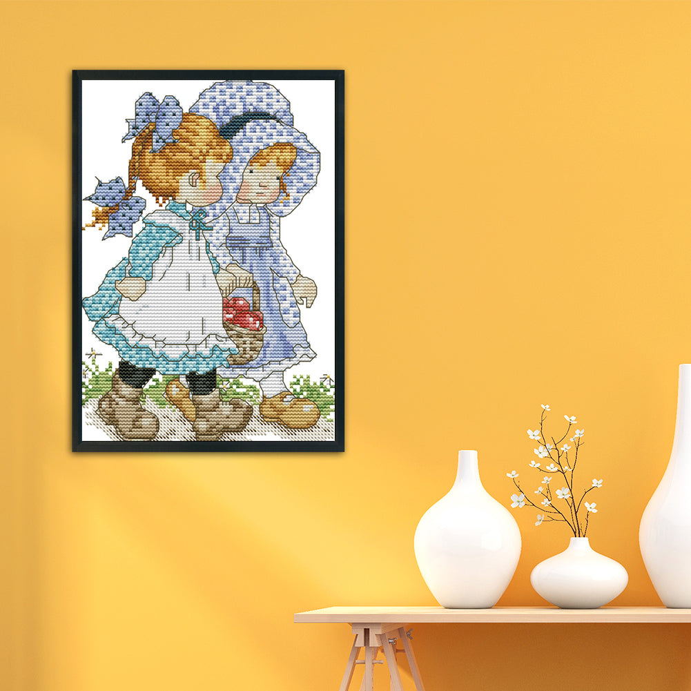 Work Together - 14CT Stamped Cross Stitch 19x27CM - Joy Sunday