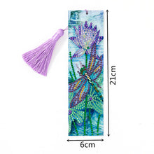 Load image into Gallery viewer, Tassel DIY Special Shaped Diamond Painting Bookmark Kit (Dragonfly)