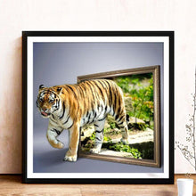 Load image into Gallery viewer, Tiger 30*30CM(Picture) Full Round Drill Diamond Painting