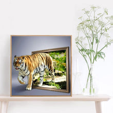 Load image into Gallery viewer, Tiger 30*30CM(Picture) Full Round Drill Diamond Painting