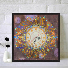 Load image into Gallery viewer, DIY Diamond Clock Drawing Resin Handmade Special Shaped Painting Wall Craft