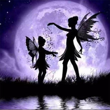 Load image into Gallery viewer, Blue Fairy 30*30CM(Canvas) Full Round Drill Diamond Painting