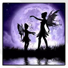 Load image into Gallery viewer, Blue Fairy 30*30CM(Canvas) Full Round Drill Diamond Painting